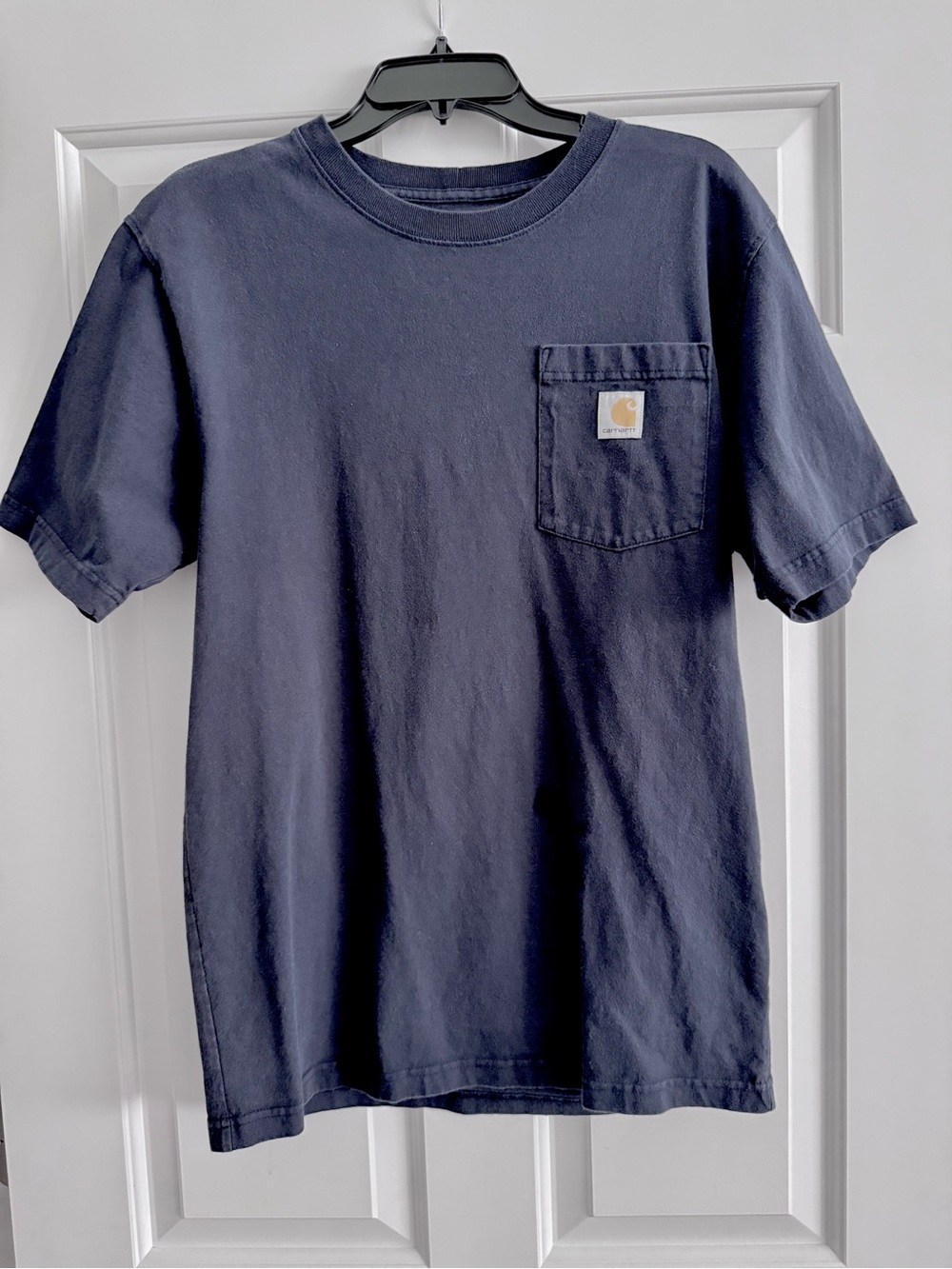 Carhartt Black Loose Fit Crewneck Tee with Printed Label